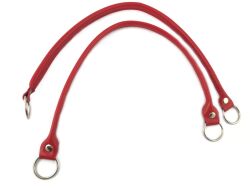 Faux Leather Handles with Rings 64cm