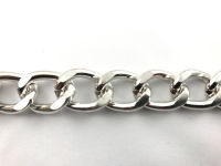Chain for bags Model 080. Ring Diameter 1.5cm Color Silver