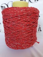 Yarn "Style Lurex 500" color RED/SILVER