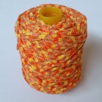 Chenille Yarn mixed Colors ORANGE/YELLOW