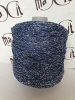 Yarn "Style Lurex 500" color BLUE/SILVER