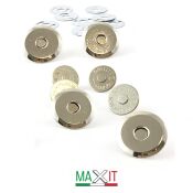 Magnetic Clasps for Bags M43 Silver