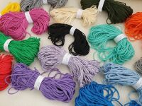 SKEINS OF CORD VARIOUS COLORS AND WEIGHTS