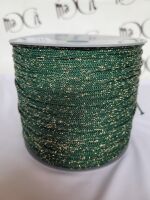 Yarn "Style Lurex 500" color dark green/GOLD