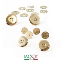 Magnetic Clasps for Bags M43 Gold 12 PIECES
