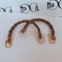 COPPIA MANICI BORSA IN BAMBOO CM 12X9