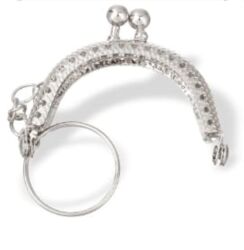  CLIC CLAC  PORTACHIAVI CM 5X3 ARGENTO 12 PEZZI