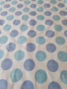 4112 POPELINE SFERE AZZURRE 190X100