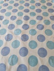 4112 POPELINE SFERE AZZURRE 190X100