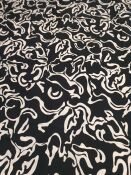 4120 VISCOSA STAMPA NERA/BIANCO 210X165