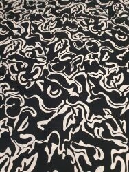 4120 VISCOSA STAMPA NERA/BIANCO 210X165
