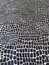 4135B POLI STAMPA PITONATO NERO 160X140