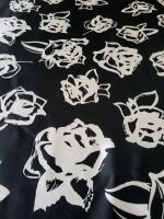 4165 MISTOSETA NERO ROSE BIANCHE 150X150