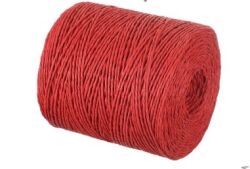 CORDINO ROTONDO RAFIA GR 200 ROSSO