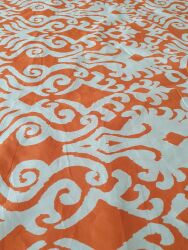 4121 POPELINE ARANCIO STAMPATO 195X165