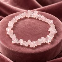 BRACCIALE PIETRA QUARZO ROSA (AMORE)