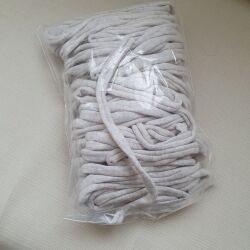 FETTUCCIA SPESSA COTONE GR 350 PERLA 3 PEZZI